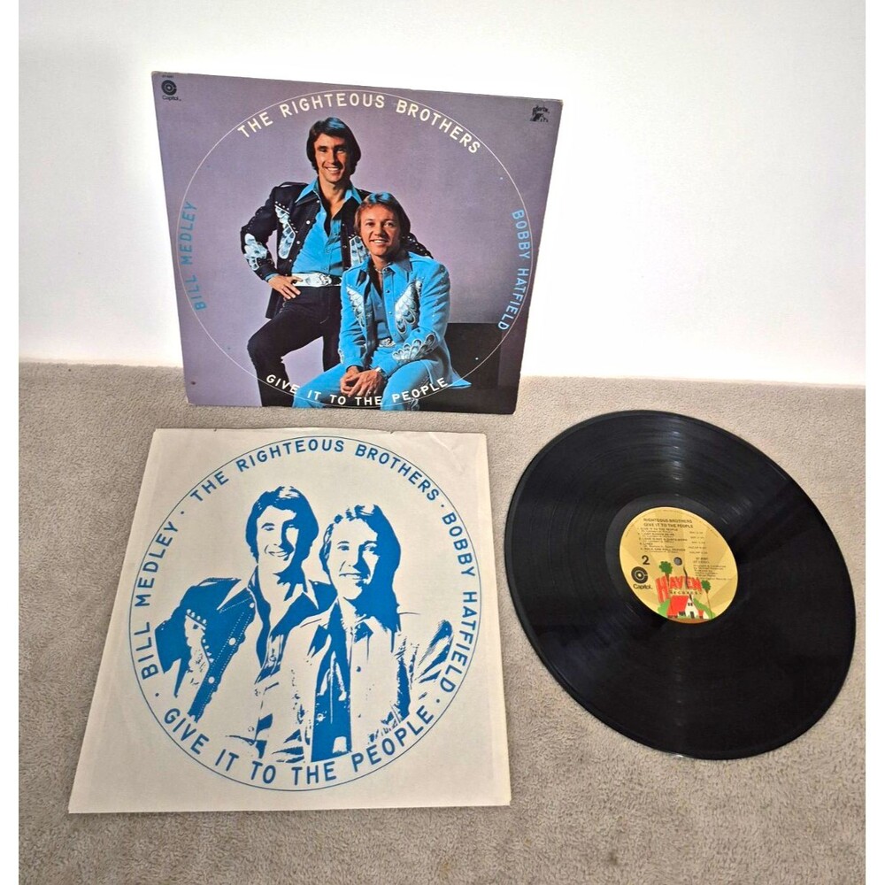 The Righteous Brothers Give It To The People Vinyl LP Capitol Records 12" Black